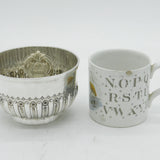 George III Sterling Silver Floral Pattern Bowl Antique 1804 London