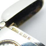 Victorian Sterling Silver Working Compass Campaign Vesta Case 1901 Antique