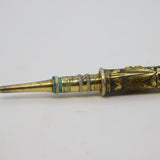 19th Century Sterling Silver Gilt Floral Decorated Propelling Pencil Antique c1880