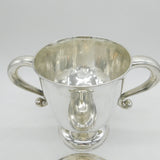 Irish George II Large Sterling Silver Lidded Trophy Cup Antique 1732 Dublin, Erasmus Cope