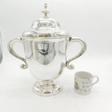Irish George II Large Sterling Silver Lidded Trophy Cup Antique 1732 Dublin, Erasmus Cope