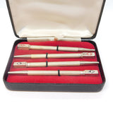 Boxed Sterling Silver Trumps Marker Propelling Pencil Set Vintage 1978 Birmingham
