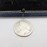 Queen Anne Silver Shilling Coin 1711 Fourth Bust Fair Condition Antique