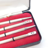 Boxed Sterling Silver Trumps Marker Propelling Pencil Set Vintage 1978 Birmingham