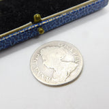 Queen Anne Silver Shilling Coin 1711 Fourth Bust Fair Condition Antique