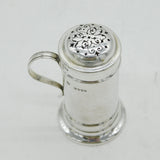 Victorian Sterling Silver Tankard Sugar Caster Antique 1885 London Hukin & Heath