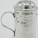 Victorian Sterling Silver Tankard Sugar Caster Antique 1885 London Hukin & Heath