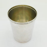 Georgian Indian Colonial Sterling Silver Beaker Cup Antique c1830 Calcutta