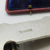 Chinese Export .500 Silver Koi Dish Scallop Salt Dish Antique c1930 Art Deco