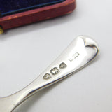 Victorian Sterling Silver Floral Pattern Tea Caddy Spoon 1894 London Antique