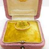 22ct Yellow Gold Wedding Band Ring Antique 1929 Birmingham Size U 1/2 UK