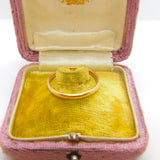 22ct Yellow Gold Wedding Band Ring Antique 1929 Birmingham Size U 1/2 UK