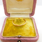 22ct Yellow Gold Wedding Band Ring Antique 1929 Birmingham Size U 1/2 UK