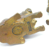 Victorian Cold Painted Bronze Pair of Puppy Dogs Antique c1860 Kitemark