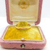 22ct Yellow Gold Wedding Band Ring Antique 1929 Birmingham Size U 1/2 UK
