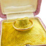 22ct Yellow Gold Wedding Band Ring Antique 1929 Birmingham Size U 1/2 UK
