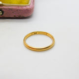 22ct Yellow Gold Wedding Band Ring Antique 1929 Birmingham Size U 1/2 UK