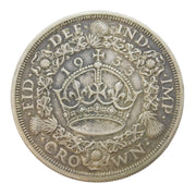 King George V Silver 'Wreath' Crown Coin 1933 Antique Very Fine Condition