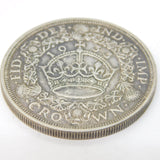 King George V Silver 'Wreath' Crown Coin 1933 Antique Very Fine Condition