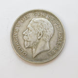 King George V Silver 'Wreath' Crown Coin 1933 Antique Very Fine Condition