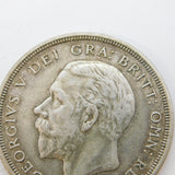 King George V Silver 'Wreath' Crown Coin 1933 Antique Very Fine Condition