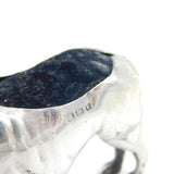 Edwardian Pair of Sterling Silver Bulldog Novelty Pin Cushions Antique 1906 Birmingham