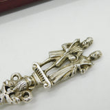 Boxed Victorian Set of Six Sterling Silver Table Spoons Antique 1881 London