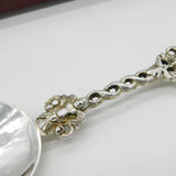 Boxed Victorian Set of Six Sterling Silver Table Spoons Antique 1881 London