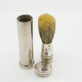 Victorian Sterling Silver Travelling Gents Shaving Brush Antique 1878 London