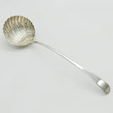 George II Sterling Silver Scallop Shell Form Soup Ladle Antique 1757 London