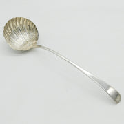 George II Sterling Silver Scallop Shell Form Soup Ladle Antique 1757 London