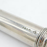 Victorian Sterling Silver Travelling Gents Shaving Brush Antique 1878 London