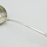 George II Sterling Silver Scallop Shell Form Soup Ladle Antique 1757 London