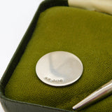 Boxed Sterling Silver Golf Putting Ball Marker Golf Tee Vintage 1977 Birmingham