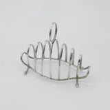 Edwardian Sterling Silver Ball Feet Toast Rack Antique 1903 Birmingham