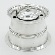 Victorian Sterling Silver Ships Capstan Form Inkwell Antique 1901 Chester