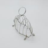 Edwardian Sterling Silver Ball Feet Toast Rack Antique 1903 Birmingham