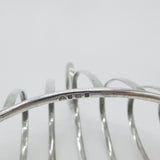 Edwardian Sterling Silver Ball Feet Toast Rack Antique 1903 Birmingham