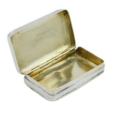 George III Sterling Silver Snuff Box Antique 1779 London Thomas Wallis I