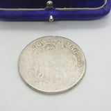 King Charles II Sterling Silver Crown Coin Antique 1677 Fair Condition