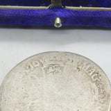 King Charles II Sterling Silver Crown Coin Antique 1677 Fair Condition