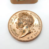 King George IV Copper on Bronze Coronation Medal Antique 1821 Georgian