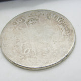 King Charles II Sterling Silver Crown Coin Antique 1677 Fair Condition