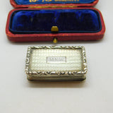 Nathaniel Mills Victorian Sterling Silver Floral Vinaigrette 1840 Birmingham