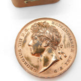 King George IV Copper on Bronze Coronation Medal Antique 1821 Georgian