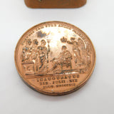 King George IV Copper on Bronze Coronation Medal Antique 1821 Georgian