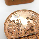 King George IV Copper on Bronze Coronation Medal Antique 1821 Georgian