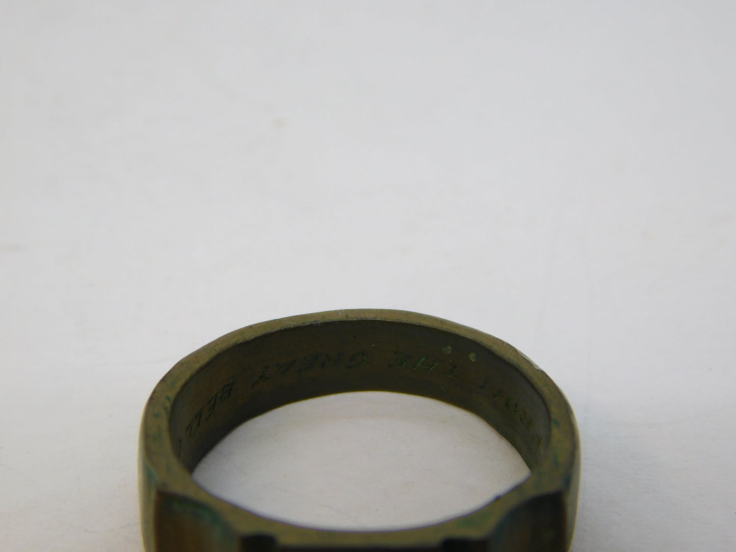 Victorian Crimean War Bronze Ring 'Made from the Great Bell of Sebastopool' 1855