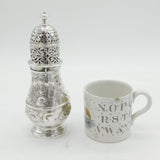 Queen Anne Britannia Standard Floral Silver Sugar Caster Antique 1703 London, Charles Adam