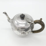 Victorian Sterling Silver 12 Zodiac Signs Teapot 1891 London Charles S. Harris